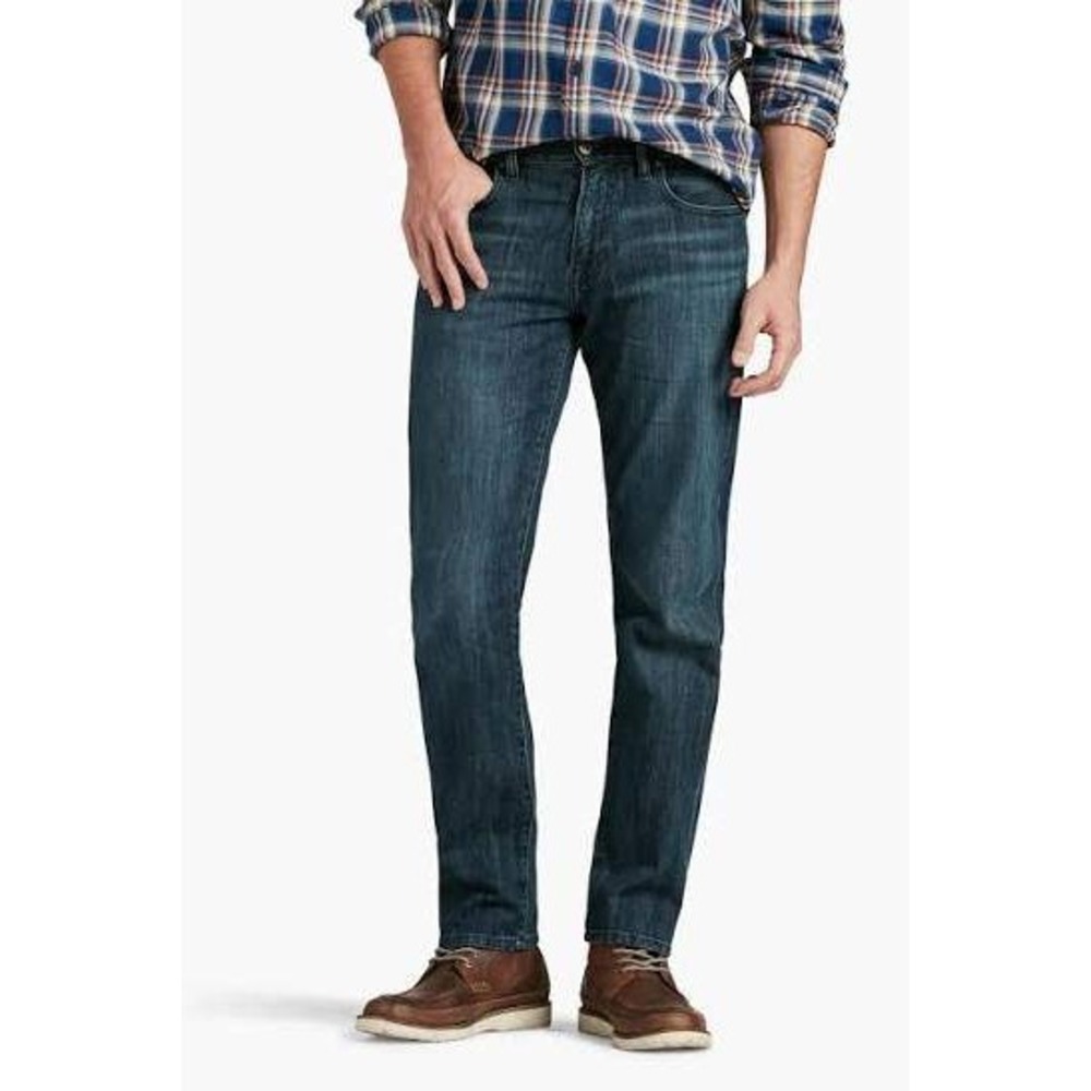 Lucky Brand Jeans Mens 30x34 221 Original Straight Dark Wash Blue Denim